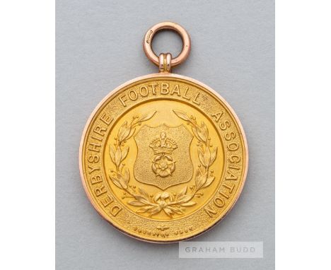 Derbyshire Football Association Senior Cup winner's medal awarded to the Derby County manager George Jobey in season 1925-26,