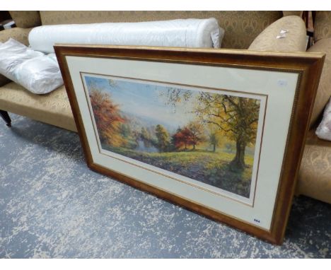 A LARGE SIGNED LIMITED EDITION PRINT, BY REX PRESTON. 