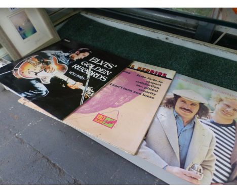 LPS BY SIMON AND GARFUNKEL, ELVIS AND OTIS REDDING TOGETHER A SIGNED ARTISTS PROOF PRINT