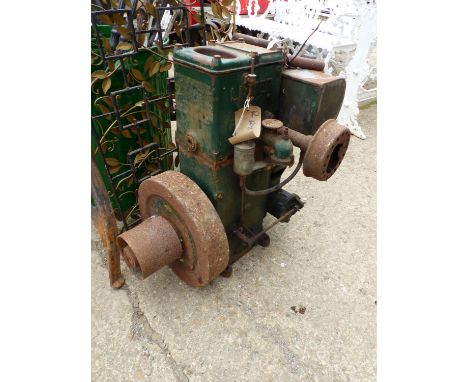 A VINTAGE LISTER CONTRAPTION ENGINE