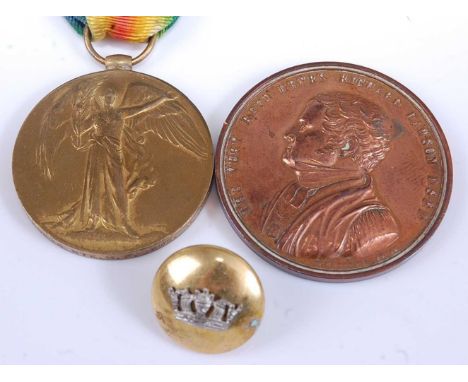 A WW I Victory medal, naming M2-184276 PTE. H.F. GAME. A.S.C., together with a Revd Henry Richard Dawson commemorative medal 