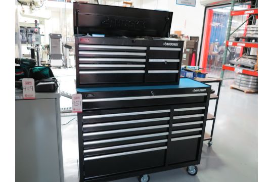 Husky 12 Drawer Rolling Tool Cabinet 52 X 18 X 36 Plus 8