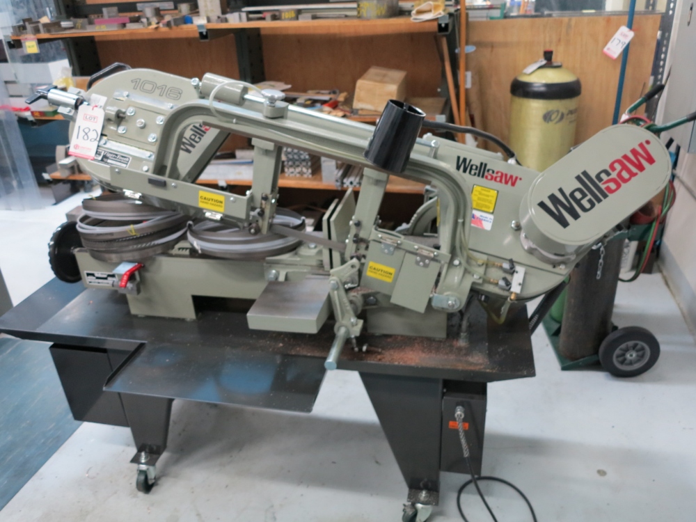 WELLSAW MODEL 1016 HORIZONTAL BAND SAW, CUTS 10-1/2