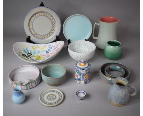 A Collection of Various Studio and Glazed Pottery to Include Poole, Swedish Shaped Bowl, Various Glazed Examples etc 