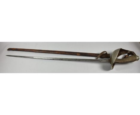 A 1912 Pattern Officers Sword by Henry Wilkinson, Pall Mall, No.6022 in Leather Scabbard 
