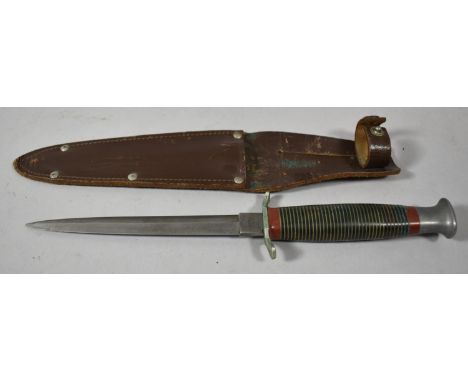 A WWII Commando Dagger by Fagan and Son., Sheffield Together with Leather Scabbard 