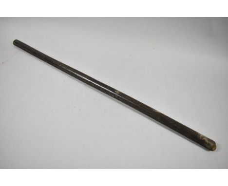 A Leather Covered Swagger Stick, 59cm Long 