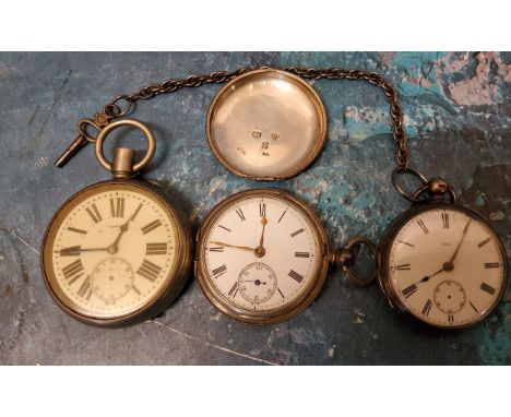 A Victorian silver pocket watch , by Edward Brind, London 1862;&nbsp; others (3) 