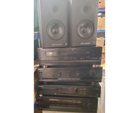 An Ariston double cassette deck;&nbsp; &nbsp;Sherwood Digi Line III Integrated Amplifier AX-4050R;&nbsp; &nbsp;Sherwood Digi 
