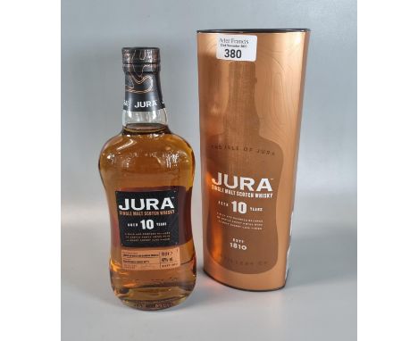 Bottle of Jura The Isle of Jura Single Malt Scotch Whisky aged 10 years.  70cl.  40% vol. in original box.  (B.P. 21% + VAT) 