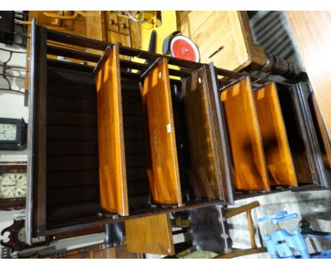         An Edwardian Period Six Shelf Standing Open Bookcase                            