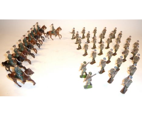 Britains converted to Polish and Soviet Forces 1940 eight Polish Cavalry with two officers and thirty-two Red Army Infantry n