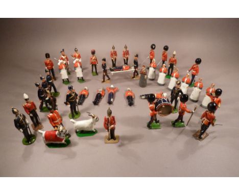 Royal Army Medical Corps and others twenty-five RAMC (two damaged) with various officers etc. and two paper tents (VG, some s