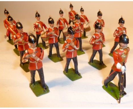 Britains from set 321, Drums and Fifes of the Line Drum Major, eight boy fifers, four side drummers and two ‘thin’ side drumm
