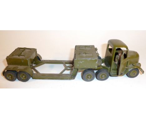  * Britains Army Vehicles including RARE round nose underslung lorry four Bren Gun Carriers and Crew, Carden Loyd Tank, Cater