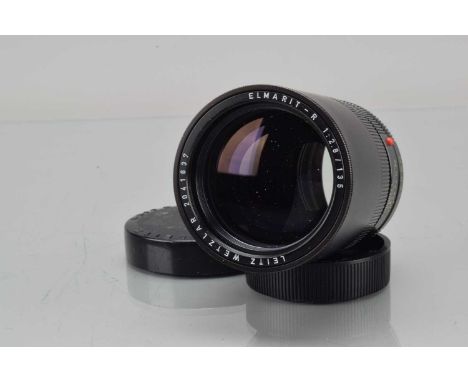 A Leitz Wetzlar Elmarit-R 135mm f/2.8 Lens, serial no 2041637, 1964 3 CAM, barrel G, elements G-VG, with front and rear caps