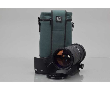 A Sigma EX APO 50-500mm f/4-6.3 HSM Lens, Canon EF mount, auto focusing working, light squeak, barrel G, elements P-F, fungus