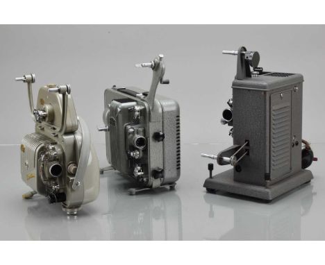 Three Zeiss Ikon Cine Projectors, a Zeiss Ikon Movilux 8A, complete, VG, Movilux 8D, in maker's box and a 1950's 8mm projecto