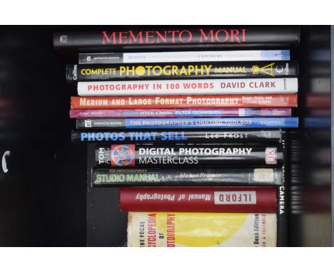Photographic Books, including Medium and Large Format Photography by Roger Hicks and Frances Schults, Memento Mori written in