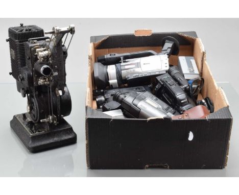 Camcorders and Cine Cameras, including a Canon XM2, Chinon 20P XL, Sony CCD-TR1100E, CCD-FX500E, Bell & Howell 16mm cine came