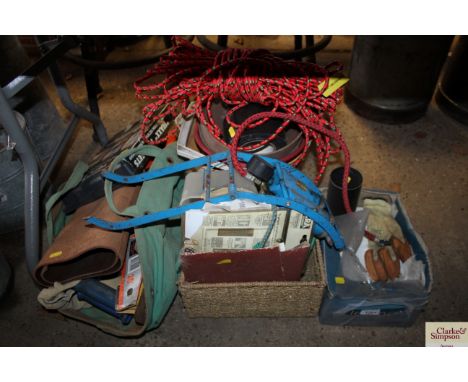 A bag of tools; a quantity of rope etc.