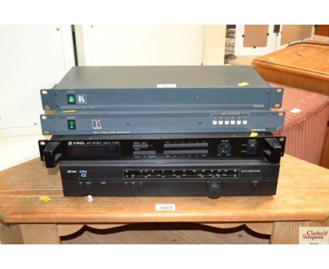An XGA line transmitter together with a Cramer switcher Alfa R Cam stereo tuner and another