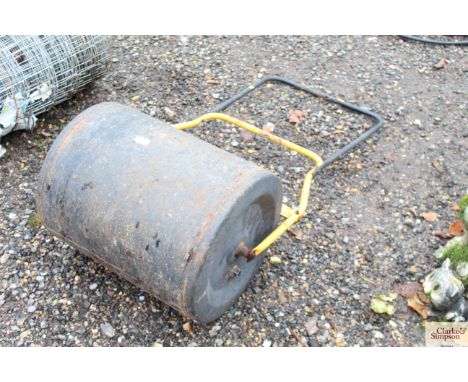 A garden roller 