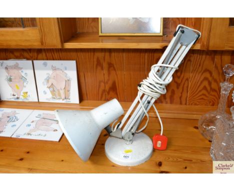 An Anglepoise style lamp 