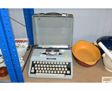 An Imperial typewriter