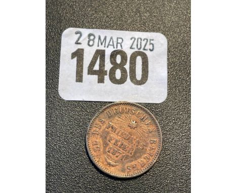 German State Baden-Friedrich commemorative coin 1871, Victory over France
