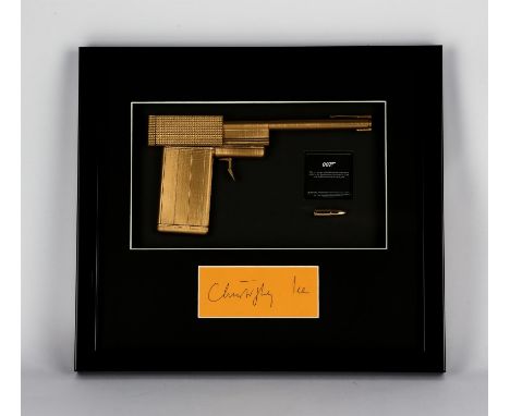 James Bond The Man With The Golden Gun (1974) - Signed Dual replica prop display, professionally matted and framed with a 1/1
