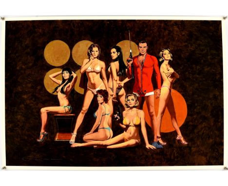 James Bond: The Bond Girls (2021) - Paul Mann limited edition print featuring all of the leading Bond actresses from Connerys