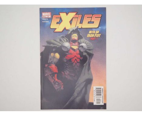 EXILES #23 (2003 - MARVEL) - First appearance of Tony Stark in an alternate reality where he ruled as Iron Man and wore the c