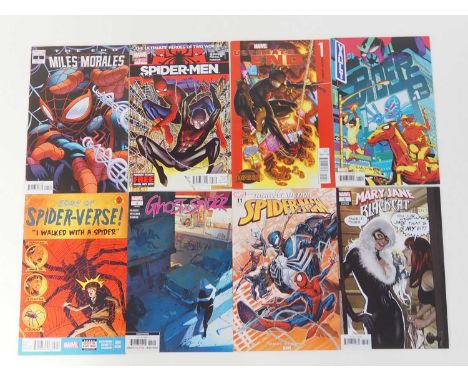 SPIDER-MAN VARIANT COVER LOT (8 in Lot) - Includes EDGE OF SPIDER-VERSE #4 (SECOND PRINT) + GHOST-SPIDER VOL.2 #1 (WALMART SE