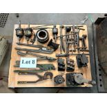 ASSORTED HAND TOOLS, LATHE TOOLS AND PARTS