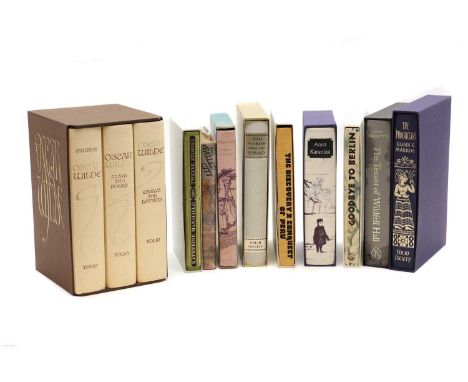 A large collection of Folio Society books,to include:Guy Maupassant, 'Short Stories';The Discovery and Conquest of Peru, illu