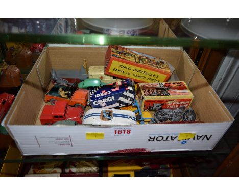 A collection of various Dinky models, to include; a Dinky 411 Bedford truck, boxed; a Dinky army water tanker 643, boxed; and