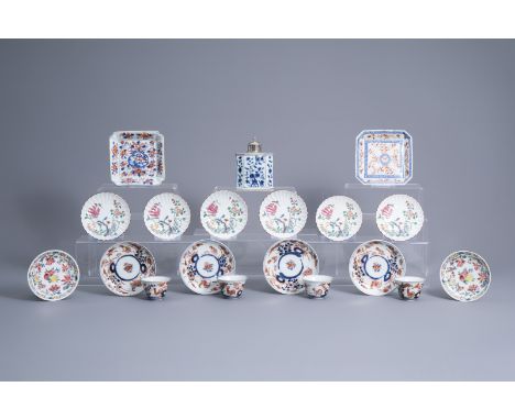 Title: A varied collection of Chinese and Japanese tea wares, Kangxi and laterDescription: 13,7 x 13,5 and 13,1 x 12,9 cm (th