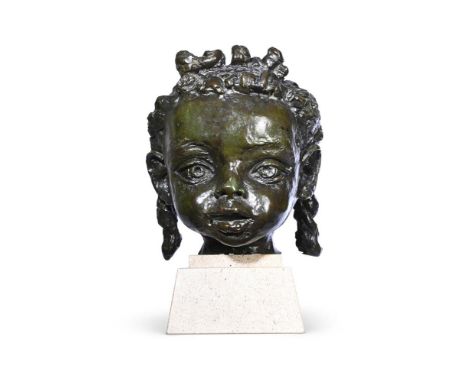 λ&nbspSIR JACOB EPSTEIN (AMERICAN /BRITISH 1880-1959) PICCANINNY Bronze with green patina  22.3cm (8¾in.) High exc. baseConce