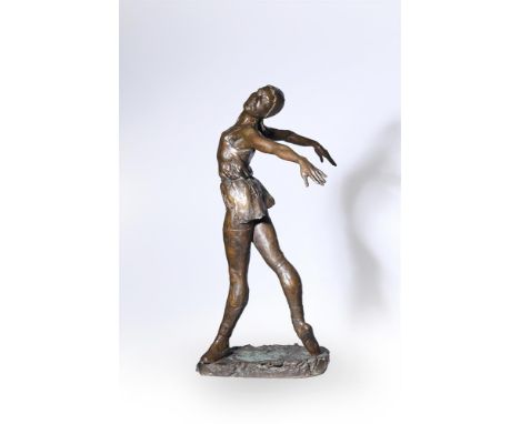 λ&nbspENZO PLAZZOTTA (ITALIAN 1921-1981) ARABESQUE A TERRA II Bronze  Signed and numbered 4/12 70cm (27½in.) High Literature: