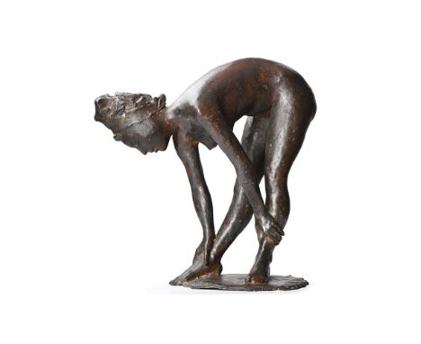 λ&nbspENZO PLAZZOTTA (ITALIAN 1921-1981) BAIGNEUSE I Bronze Signed and numbered 1/6 39cm (15¼in.) HighConceived in 1961 and s