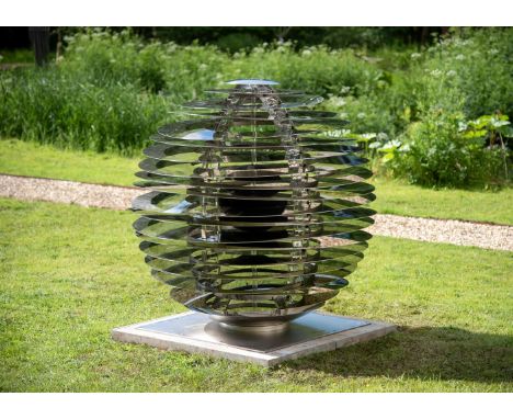 ANGELA CONNER (BRITISH B. 1935) GENESIS  Stainless steel, resin and perspex  150 x 143cm (59 x 56¼ in.)Executed in 2004. From