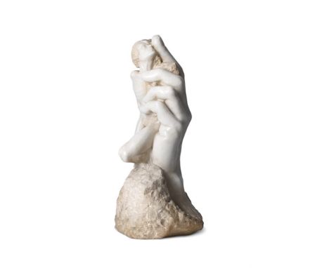 λ&nbspENZO PLAZZOTTA (ITALIAN 1921-1981) HAND OF GOD  Marble  Signed and dated 1967 77cm (30¼in.) High Italian-born sculptor 
