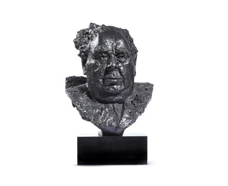 ANGELA CONNER (BRITISH B. 1935) LORD GOODMAN, ARNOLD GOODMAN     Bronze  Signed and numbered 9/10  44cm (17¼in.) High exc. ba