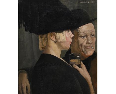 λ&nbspALFRED REGINALD THOMSON (BRITISH 1894-1979) A COSTER AND HIS DINAH  Oil on canvas Signed (upper right) 51 x 61.5cm (20 