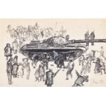 ANGELA CONNER (BRITISH B. 1935), TANK, RIOTS IN PRAGUE