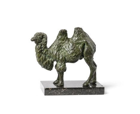 λ&nbspDAVID WYNNE (BRITISH 1926-2014)  CAMEL  Bronze with a green patina  Signed with monogram and numbered 1/6 14.5 x 17cm (