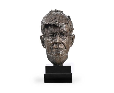 ANGELA CONNER (BRITISH B. 1935) ALAN BENNETT  Bronze  Signed, dated 2007 and numbered 8/10  29cm (11¼in.) High exc. base Exec