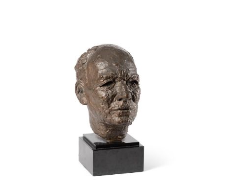 λ&nbspDAVID WYNNE (BRITISH 1926-2014) SIR JOHN GIELGUD  Bronze with a brown patina  Signed and numbered 1/6  Height (exc. bas