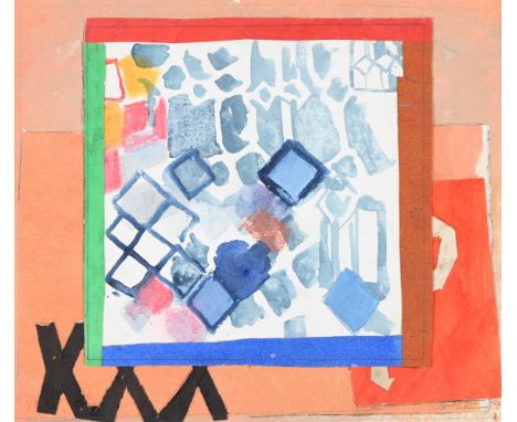 λ&nbspSANDRA BLOW (BRITISH 1925-2006) UNTITLED  Collage, watercolour, pencil and acrylic  Signed and dated 2001 (lower right)